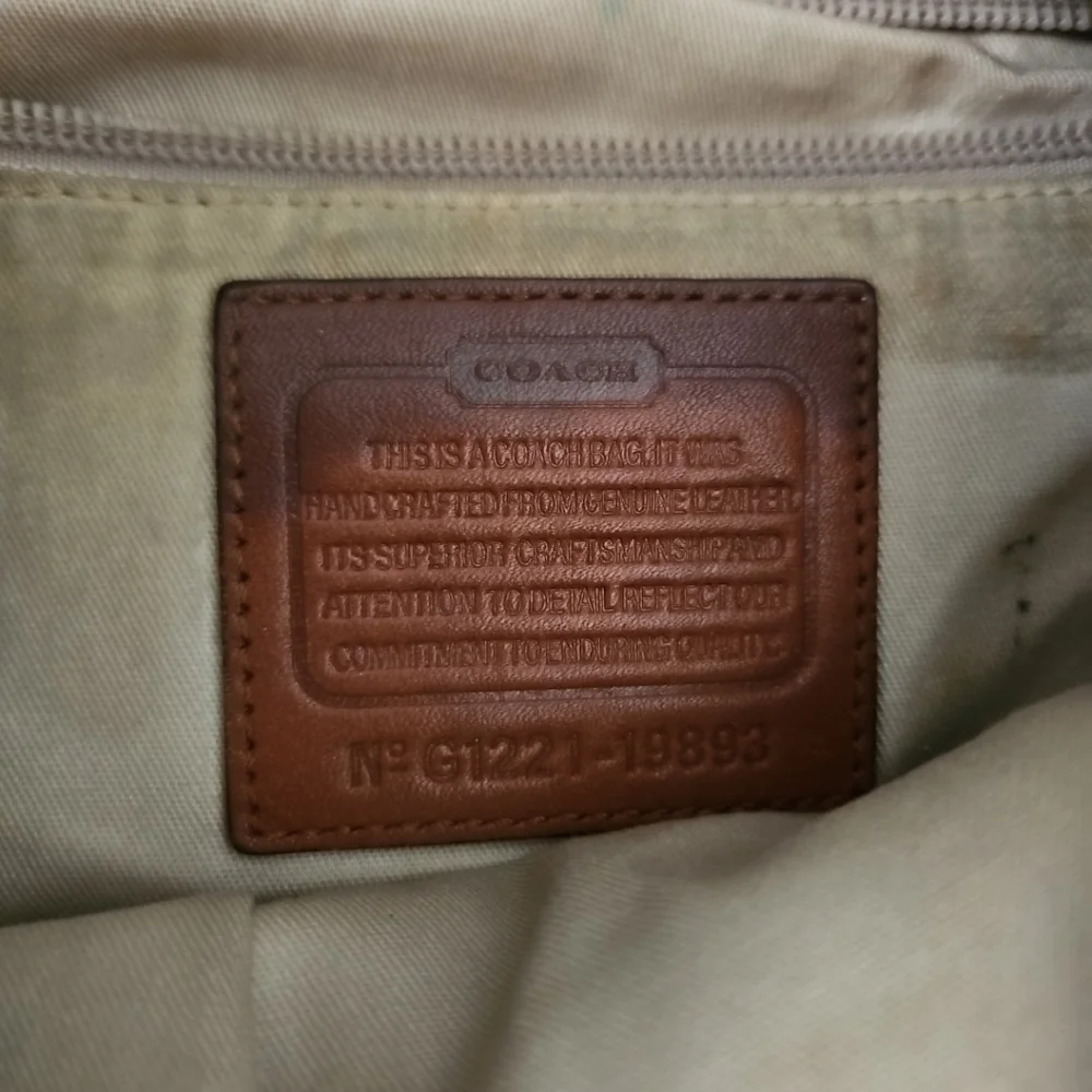Coach Vintage Brown Leather Legacy Large Hobo Classic Designer Shoulder Purse